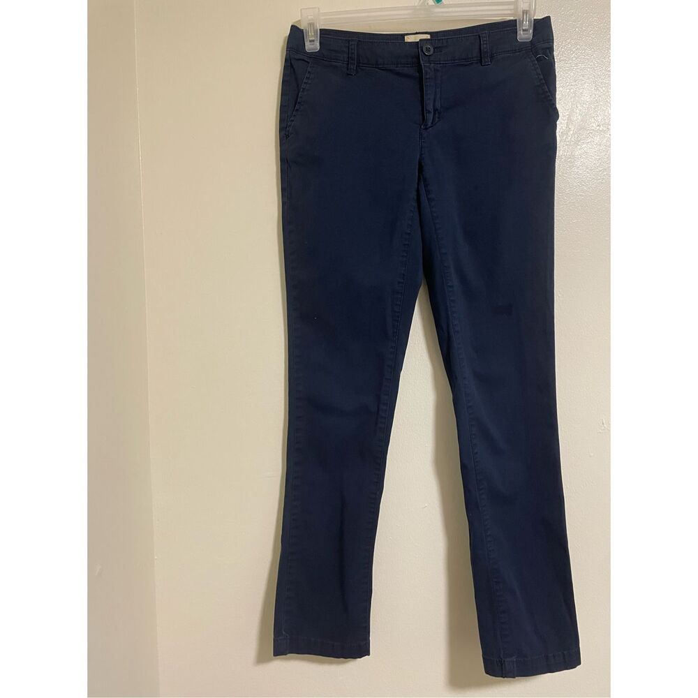 GH Bass Navy Size 2 Womens Uniform Straight Leg Pants